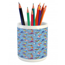 Colorful Winter Footwear Pencil Pen Holder