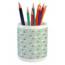 Colorful Human on Ice Pencil Pen Holder