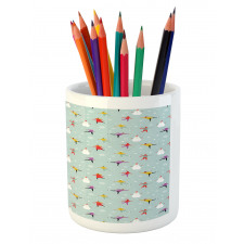 Colorful Human on Ice Pencil Pen Holder