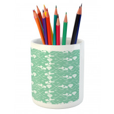 Sports Equipment Pattern Pencil Pen Holder