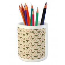 Woodland Animals in Nature Pencil Pen Holder