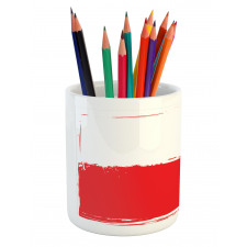 Grunge Flag Illustration Pencil Pen Holder