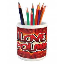 Pop Art Inspired Dramatic Pencil Pen Holder