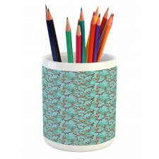 Jungle Animals on Branches Pencil Pen Holder