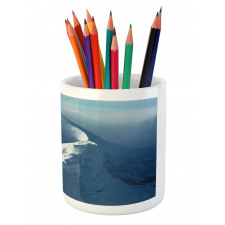 Sunny Day in Mountains Pencil Pen Holder