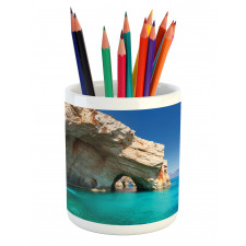 Sea Cave on Zakynthos Pencil Pen Holder