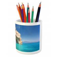 Sea Cave on Zakynthos Pencil Pen Holder