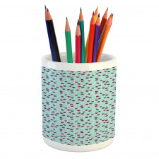 Fruit on Nostalgic Dots Pencil Pen Holder