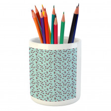 Fruit on Nostalgic Dots Pencil Pen Holder