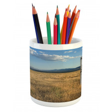 Field with Mountains Pencil Pen Holder