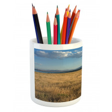 Field with Mountains Pencil Pen Holder