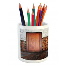 Frame on Old Brick Wall Pencil Pen Holder