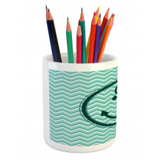 Zig Zag Pattern Pencil Pen Holder