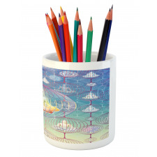 Meditation Yoga Chakra Zen Pencil Pen Holder