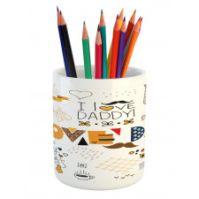 Calligraphic Doodle Pencil Pen Holder