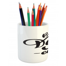 Monochrome Bold Design Pencil Pen Holder