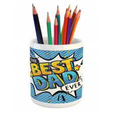 Pop Art Speech Bubble Pencil Pen Holder