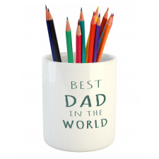 Man Carrying His Child Pencil Pen Holder