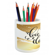 Paintbrush Streaks Pencil Pen Holder