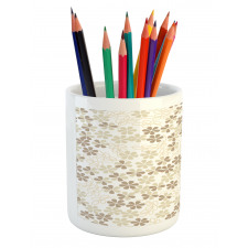 Flowers Bouquet Blooms Pencil Pen Holder