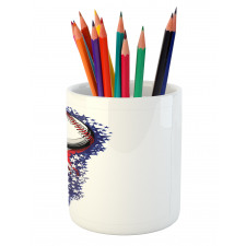 Stars Stripes Firework Pencil Pen Holder