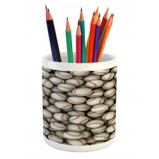 Baseball Sport Emblem Pencil Pen Holder