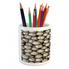 Baseball Sport Emblem Pencil Pen Holder