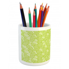 Ecology Garden Leaves Pencil Pen Holder