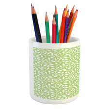 Modern Leaf Pattern Pencil Pen Holder