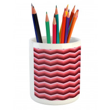 Modern Feminine Zigzag Pencil Pen Holder