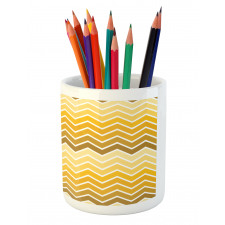 Chevron Zigzag Ombre Pencil Pen Holder