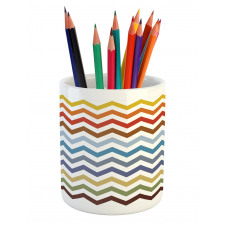 Easter Chevron Zigzag Pencil Pen Holder