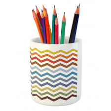 Easter Chevron Zigzag Pencil Pen Holder