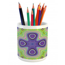 Hypnotic Motifs Scene Pencil Pen Holder