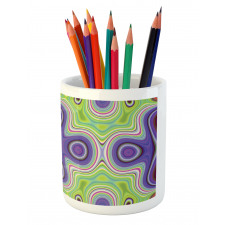 Hypnotic Motifs Scene Pencil Pen Holder