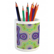 Hypnotic Motifs Scene Pencil Pen Holder