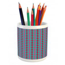 Cheerful Argyle Pencil Pen Holder