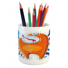 Funny Monstrous Character Pencil Pen Holder