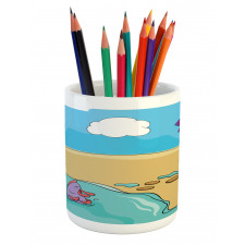 Funny Fish out of Water Pencil Pen Holder