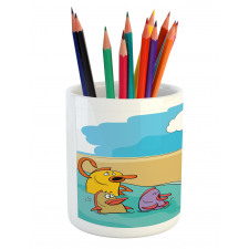 Funny Fish out of Water Pencil Pen Holder