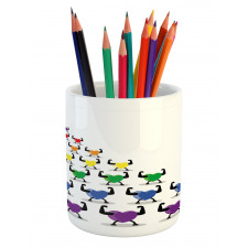 Healthy Colorful Hearts Pencil Pen Holder