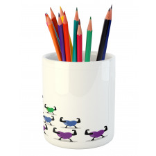 Healthy Colorful Hearts Pencil Pen Holder