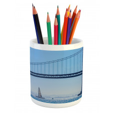 Sailboat from Pier 7 Pencil Pen Holder