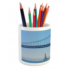 Sailboat from Pier 7 Pencil Pen Holder