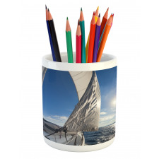 Sailing Boat in Sea Pencil Pen Holder