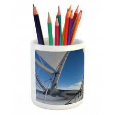 Sailing Boat in Sea Pencil Pen Holder