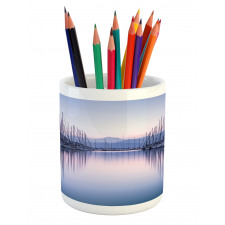 Yacht Harbor in Sunrise Pencil Pen Holder