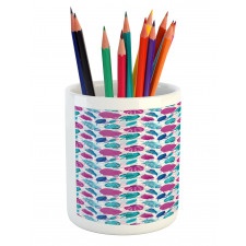 Tropic Leaves Rounds Pencil Pen Holder