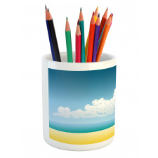 Surfboards on Coast Pencil Pen Holder