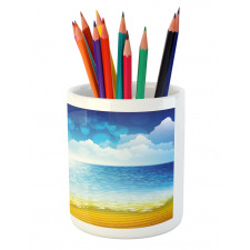 Sea Horizon Coast Pencil Pen Holder